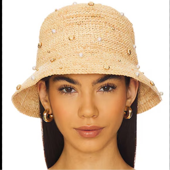 Steve Madden Accessories - New Steven Madden Pearle Raffia Bucket Hat